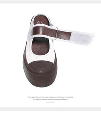 Chocolate Platform Buckle Strap Slide Sandals AT-LT210628