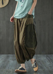 Classy Mulberry Pockets Patchwork lantern Pants Fall GK-LPTS210819