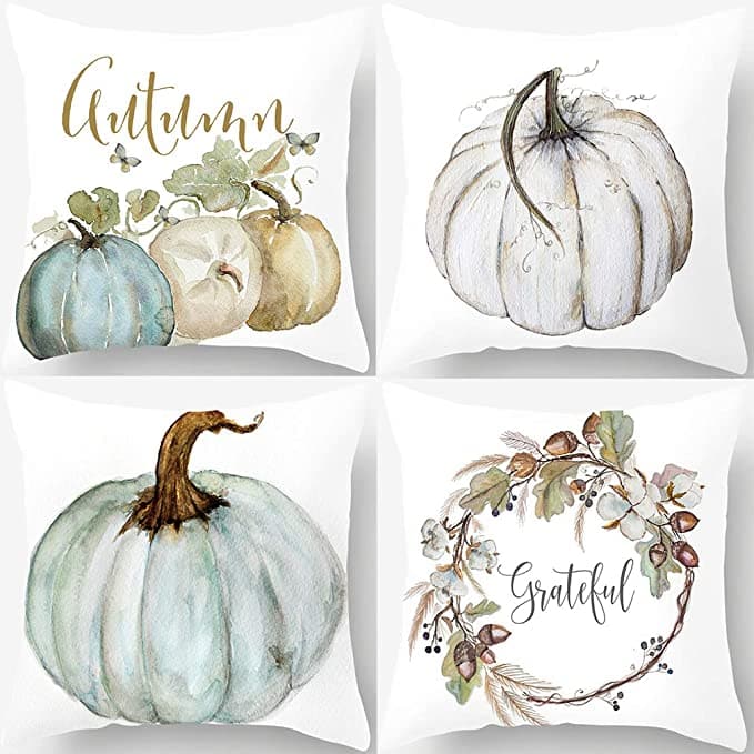 Grateful Fall Cushion Covers Feajoy