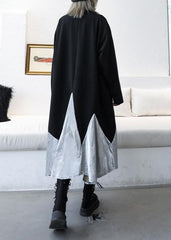 DIY black cotton quilting clothes patchwork high neck Maxi Dress AT-FDL191023