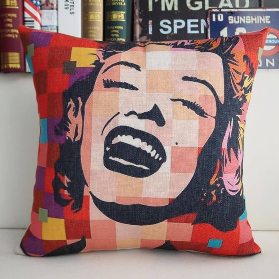 Modern Creative Monroe Pillow Cover Feajoy