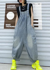 Denim blue overalls new summer thin casual one-piece pants AT-JPTS200623