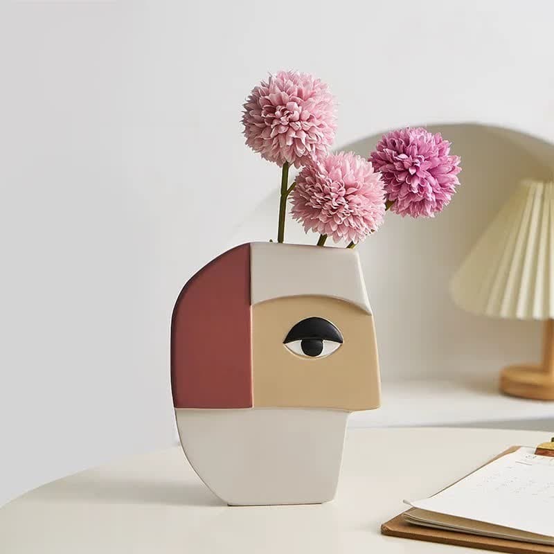 Abstract Human Face Vase dylinoshop