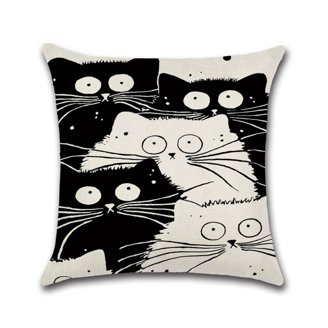 Meow Meow Cushion Covers Feajoy