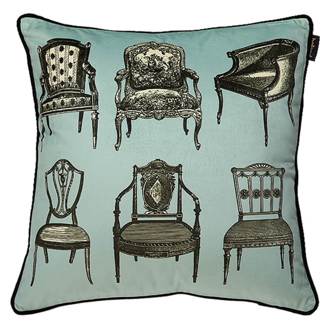 Vintage Chair Print Pillow Cover Feajoy