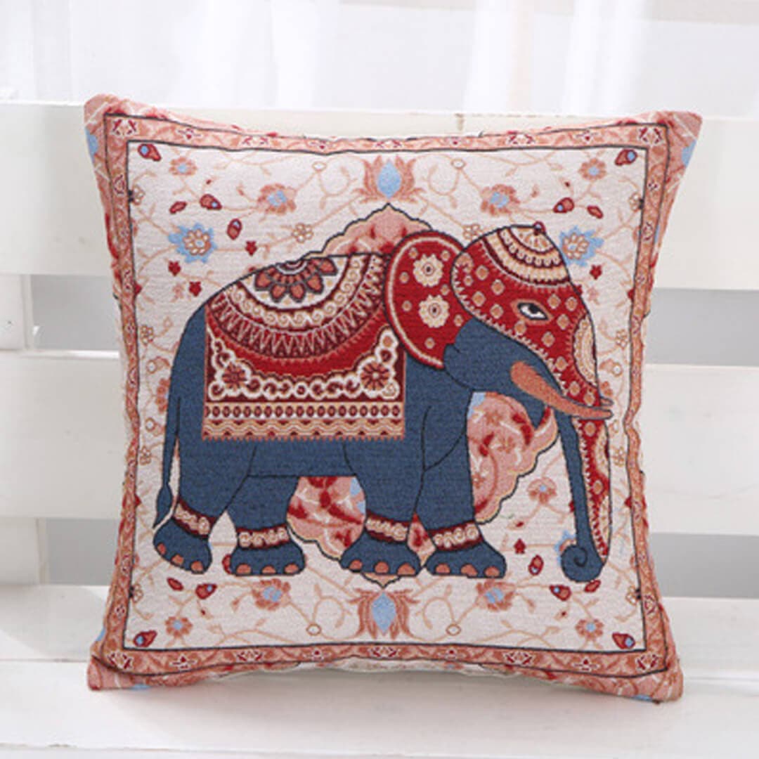 Elephant Double-sided Cushion Cover Feajoy