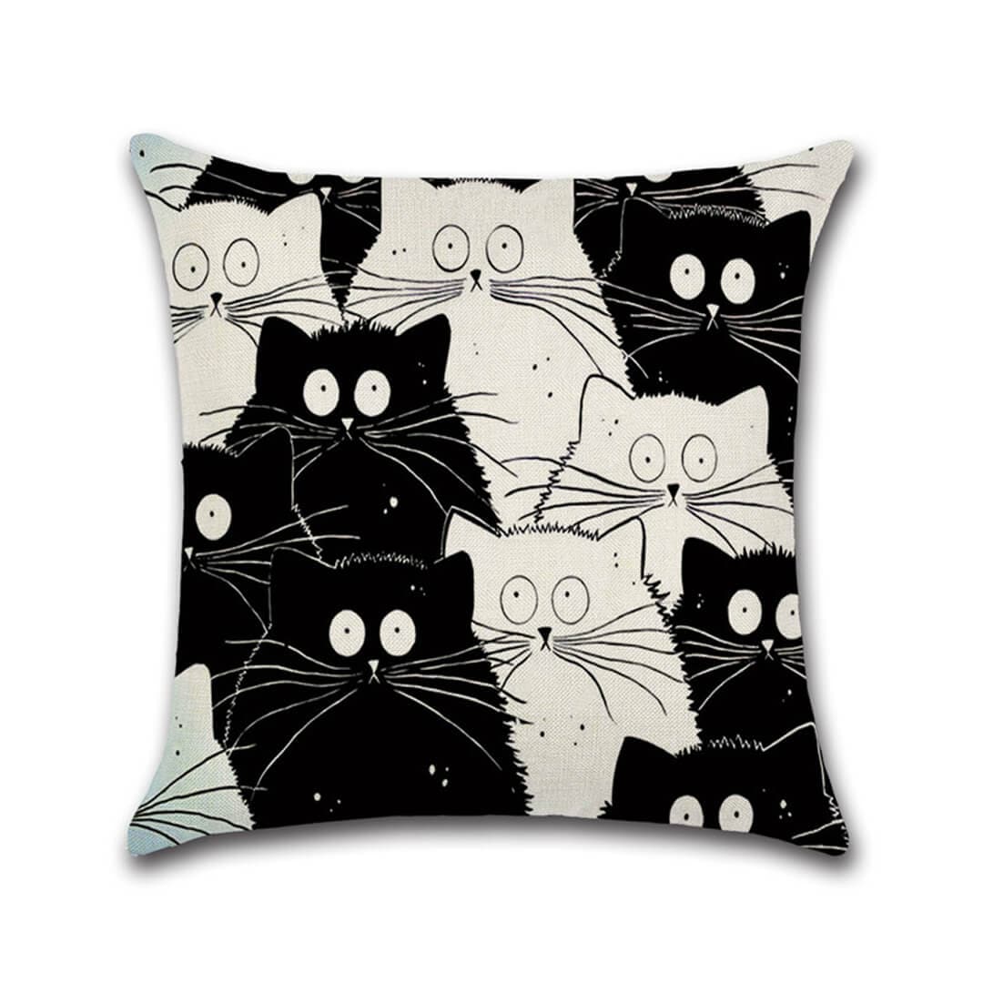 Meow Meow Cushion Covers Feajoy