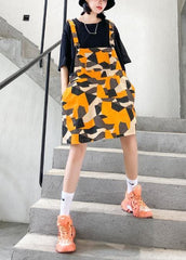 Fake two-piece splicing dress female summer large size medium long a-line skirt female summer AT-SDM200623