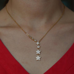 Fashion 7 Stars Necklaces Charm Jewelry Touchy Style