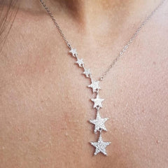 Fashion 7 Stars Necklaces Charm Jewelry Touchy Style