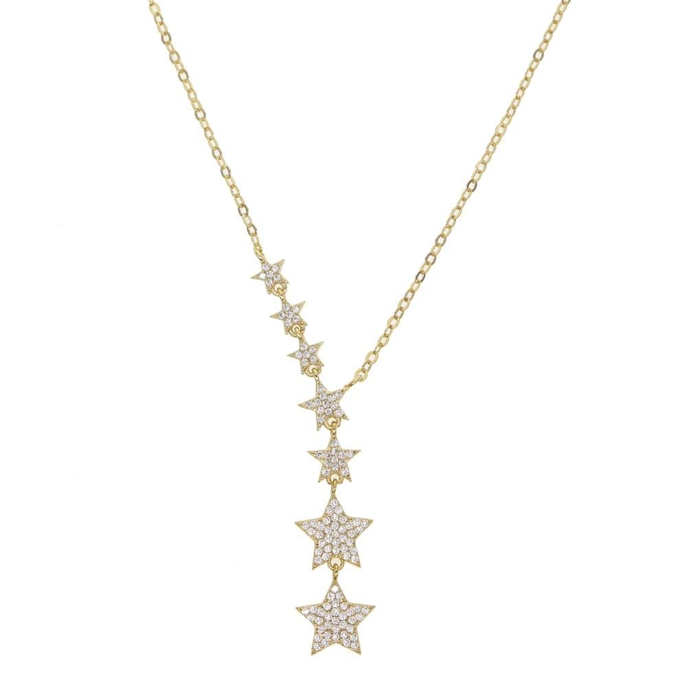 Fashion 7 Stars Necklaces Charm Jewelry Touchy Style