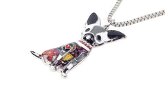 Fashion Acrylic Chihuahuas Dog Pattern Necklace Charm Jewelry BOS1054 Touchy Style