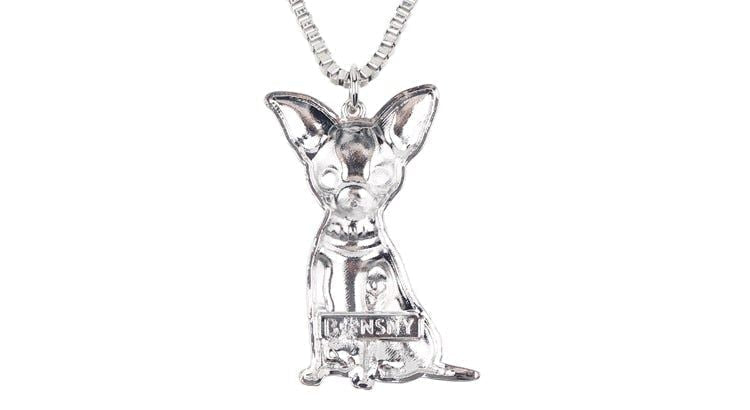 Fashion Acrylic Chihuahuas Dog Pattern Necklace Charm Jewelry BOS1054 Touchy Style