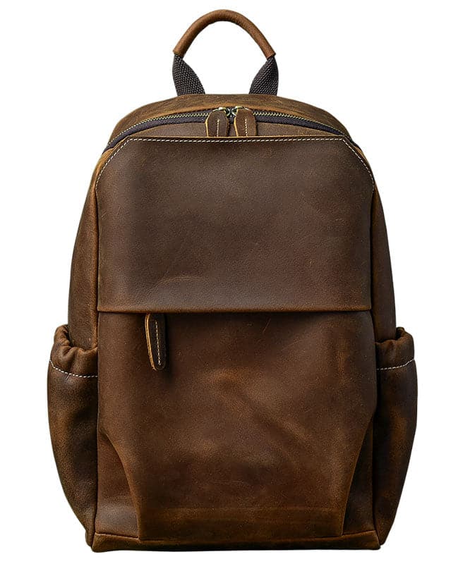 Fashion Brown Calf Leather Man's Backpack Bag ZP-BGS220816