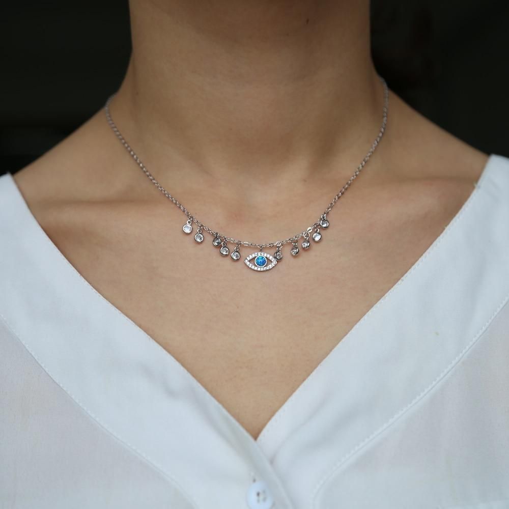 Fashion Fire Opal Necklaces Charm Jewelry Touchy Style