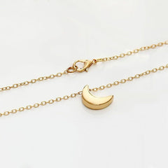 Fashion Necklace New Moon Crescent Pendant Short Necklace Chain Women Gift jewelry S30326 Touchy Style