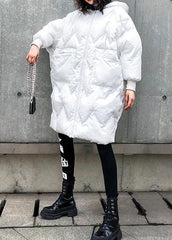 Fine oversized winter coats hooded zippered Parkas for women AT-DJK191113