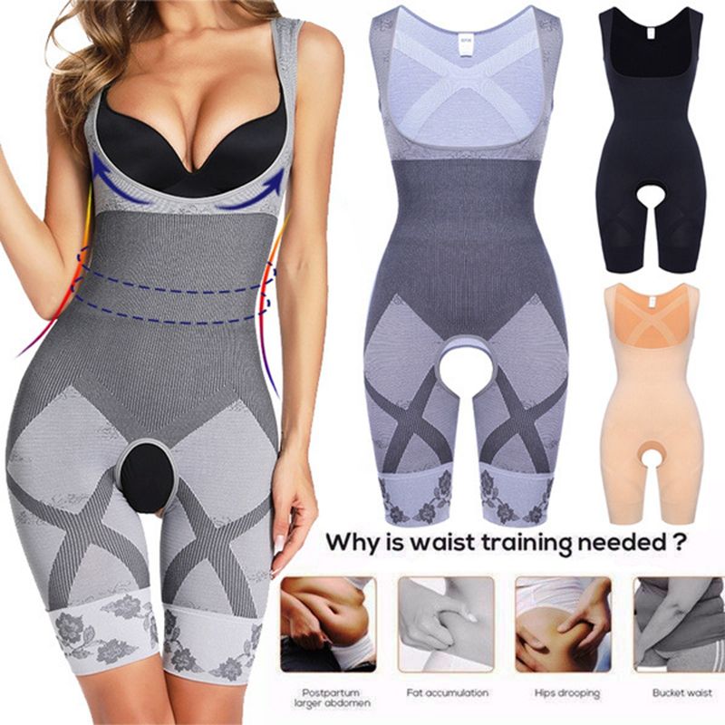 Full Body Open Crotch Waist Trainer Shaping Underwear dylinoshop