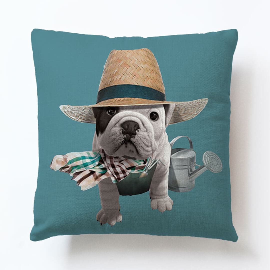 Cute Pug Art Pillow Cover dylinoshop