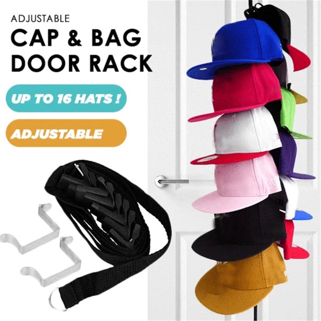 KOMAMY Adjustable Cap & Bag Door Rack dylinoshop