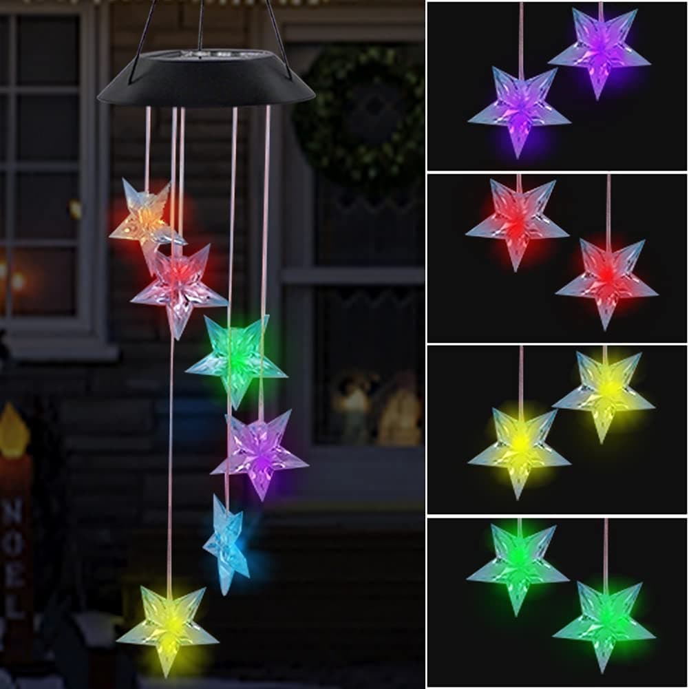 Solar-Powered Dangling Hummingbird Lights dylinoshop