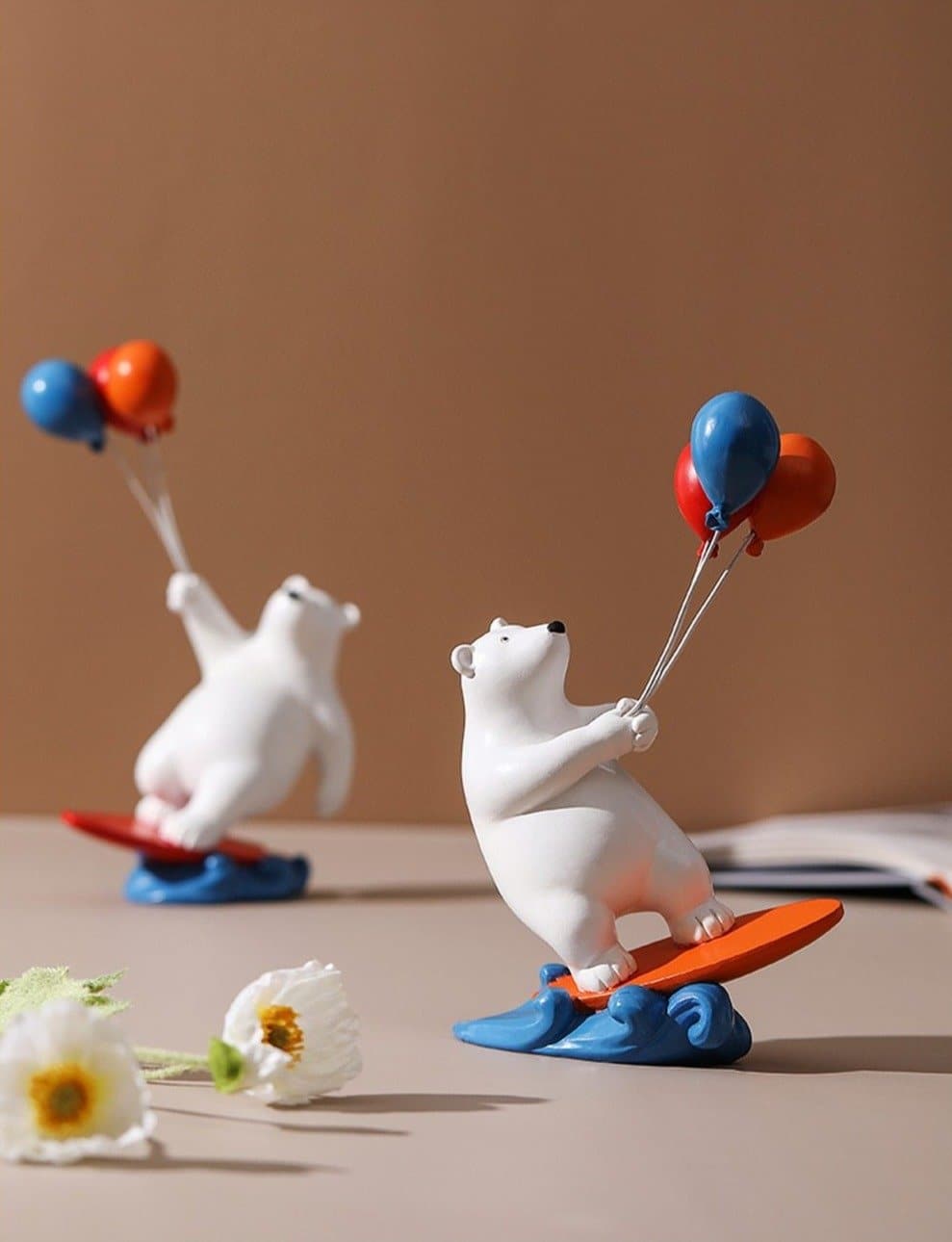 Balloon Surfing Polar Bear dylinoshop