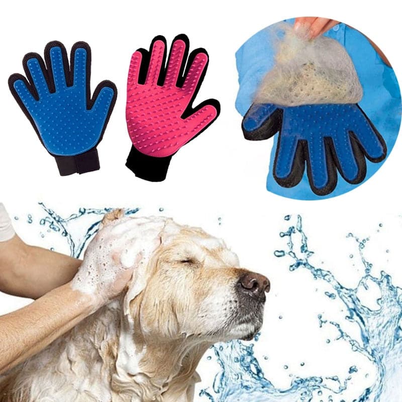 guante para gato dog Grooming Glove pet products mascotas cat Deshedding Hair Remove Cleaning Puppy Massage dla psa gatos perros dylinoshop