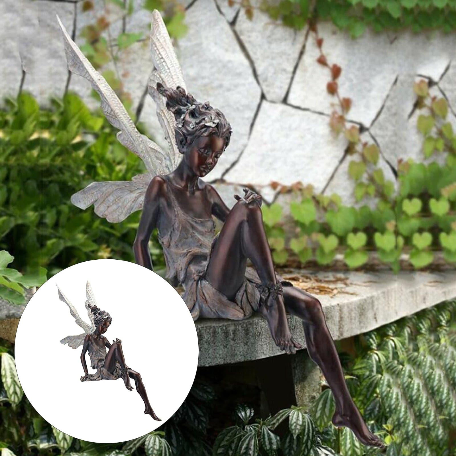 Sitting Fairy Statue dylinoshop