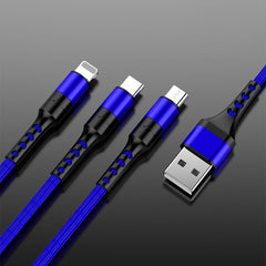 3 in1 Data USB Cable for Smartphone, PC and Tablet.  Fast Charging Cable dylinoshop