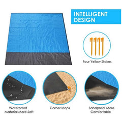 KOMAMY Lightweight Sand Free Beach Mat dylinoshop