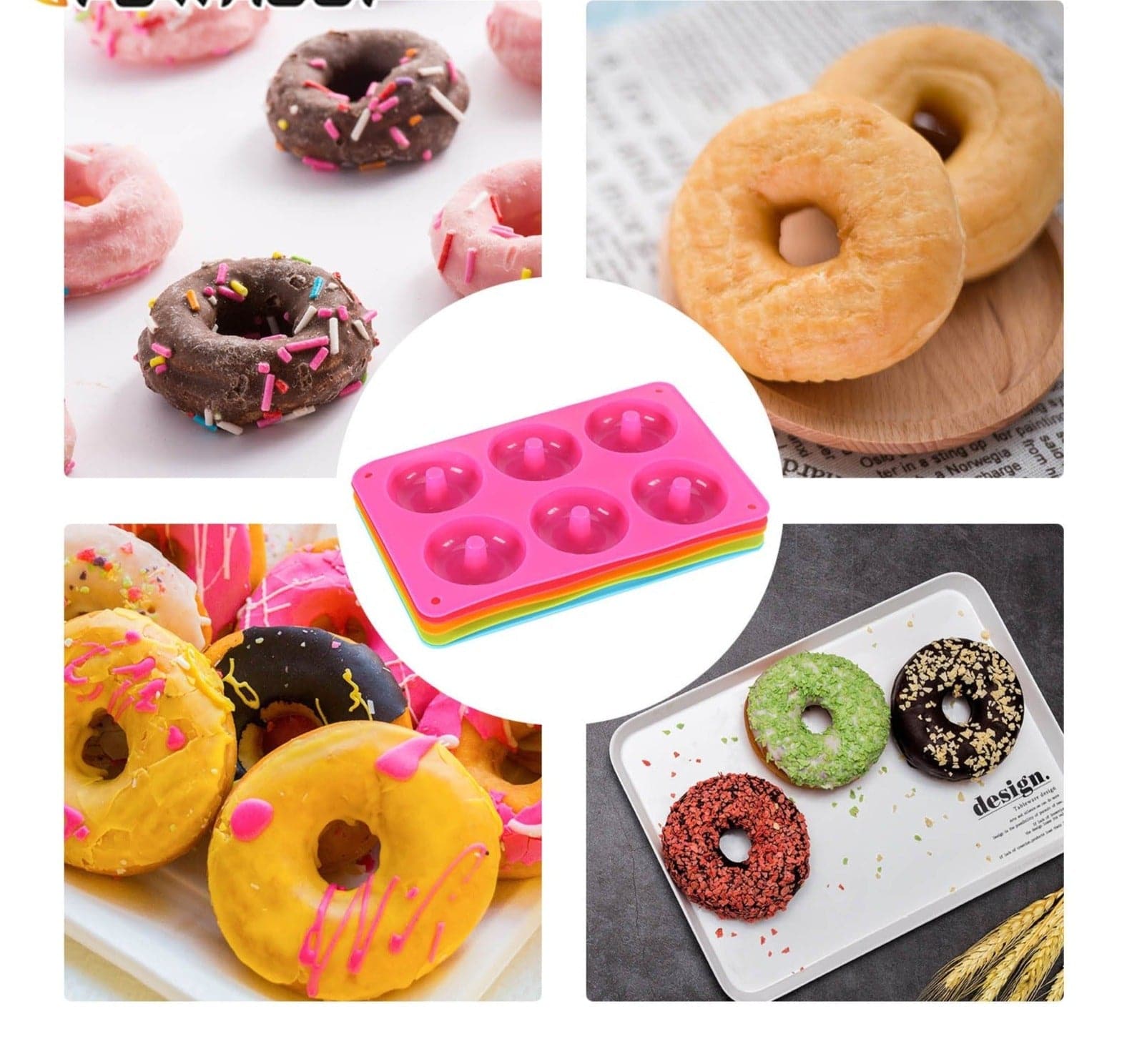 KOMAMY Silicone Donut Mold dylinoshop