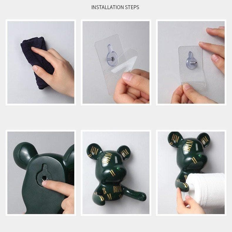 Bear Toilet Roll Holder dylinoshop