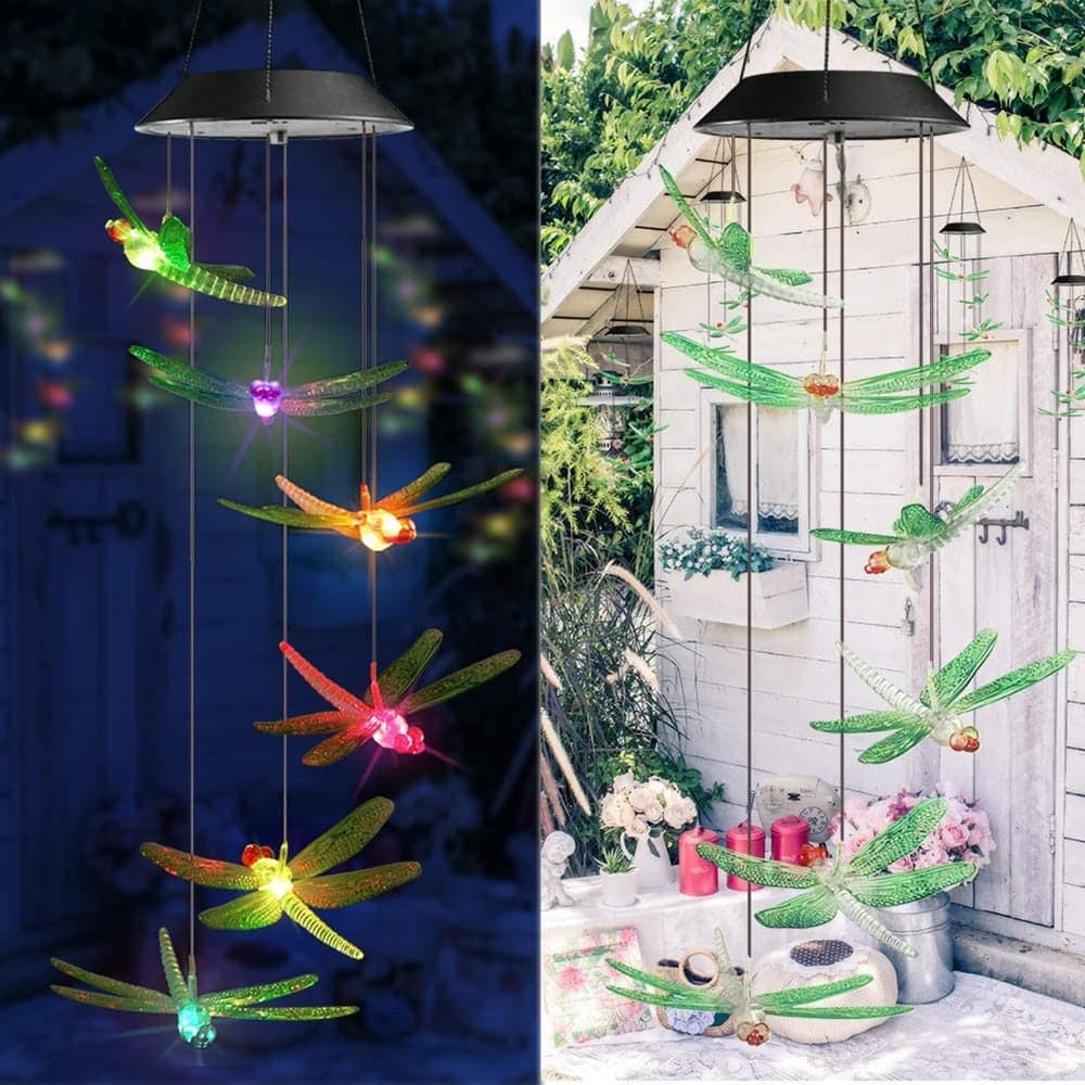 Solar-Powered Dangling Hummingbird Lights dylinoshop