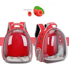 Free shipping Cat bag Breathable Portable Pet Carrier Bag Outdoor Travel backpack for cat and dog Transparent Space pet Backpack dylinoshop