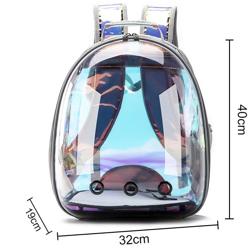 Free shipping Cat bag Breathable Portable Pet Carrier Bag Outdoor Travel backpack for cat and dog Transparent Space pet Backpack dylinoshop