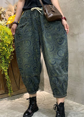 Handmade Blue high waist Print denim Pants Spring BSNZK-LPTS211124