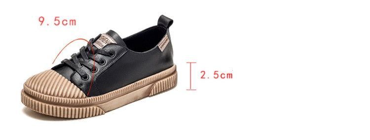 Handmade Women Casual Shoes Leather Platform Sneakers HGCS09 Touchy Style