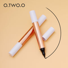 O.TWO.O Eyeliner Stamp Black Liquid Eyeliner Pen Waterproof Fast Dry Double-ended Eye Liner Pencil Make-up for Women Cosmetics dylinoshop