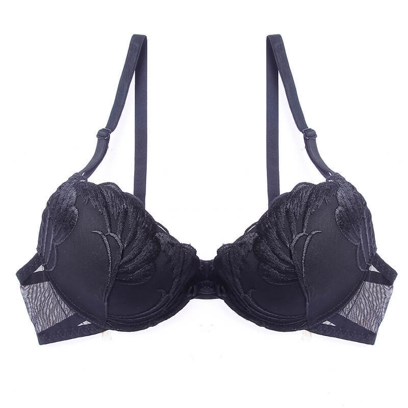 Underwire Embroidery Women's Bra & Panty Set dylinoshop