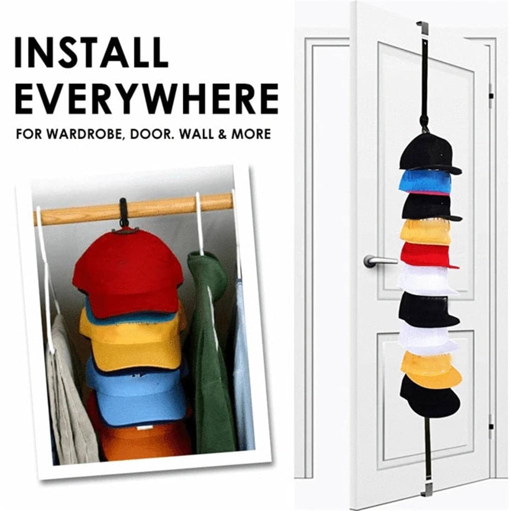 KOMAMY Adjustable Cap & Bag Door Rack dylinoshop