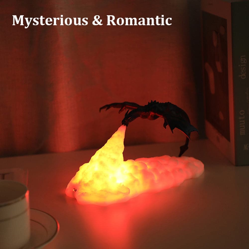 3D Printed LED Dragon Lamps As Night Light For Home Hot Sale Than Moon Lamp Night Lamp Best Gifts For Kids dylinoshop