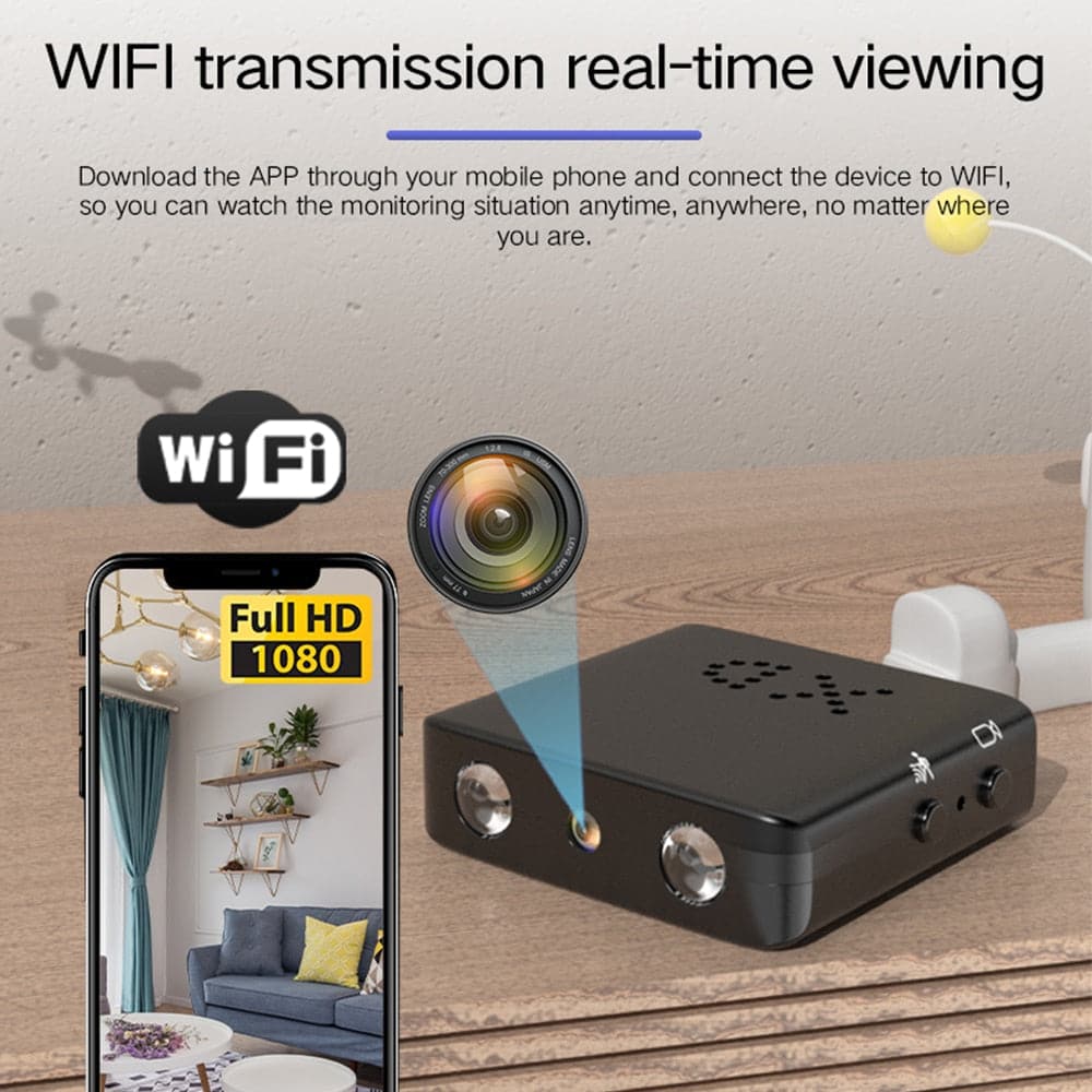 4K Full HD 1080P Mini IP Cam - WiFi | Night Vision | IR-CUT  | Motion Detection dylinoshop