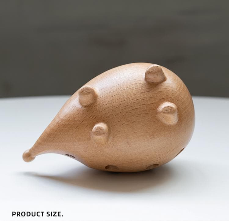 Wooden Hedgehog Pen Holder Feajoy