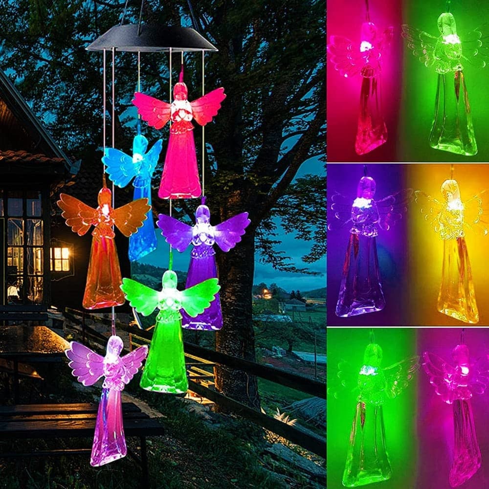 Solar-Powered Dangling Hummingbird Lights dylinoshop