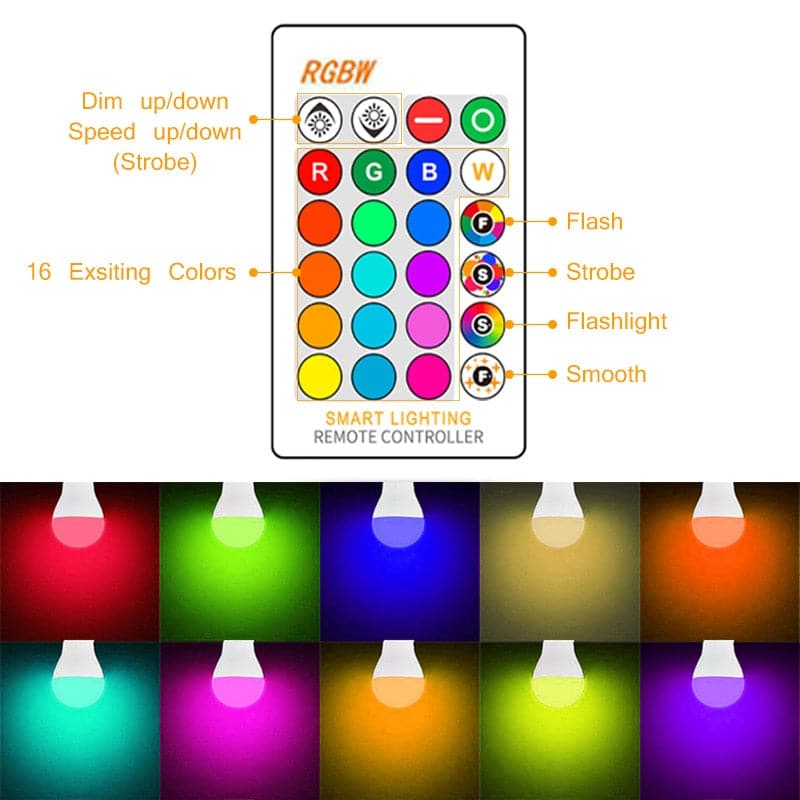 KOMAMY Multicolor connected bulb dylinoshop