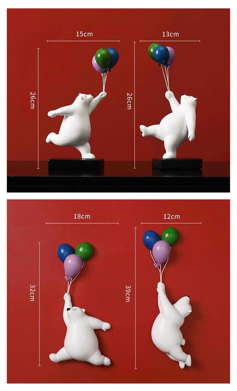 Flying Balloon Polar Bear Feajoy