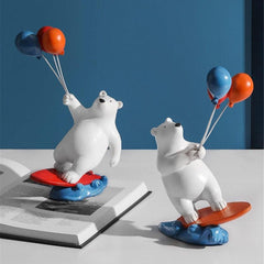 Balloon Polar Bear Surfer dylinoshop