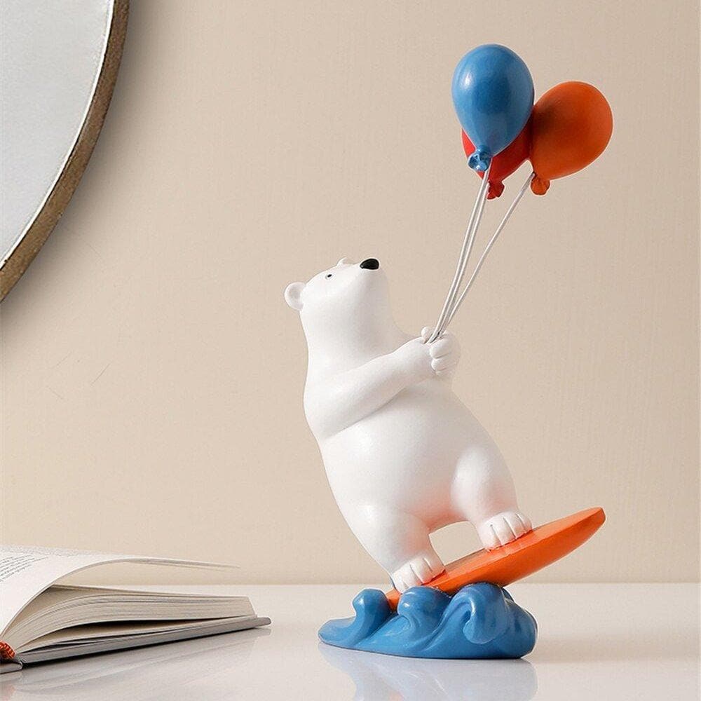 Balloon Polar Bear Surfer dylinoshop