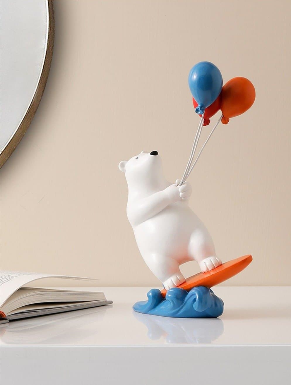 Balloon Surfing Polar Bear dylinoshop