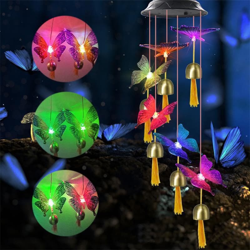 Solar-Powered Dangling Hummingbird Lights dylinoshop